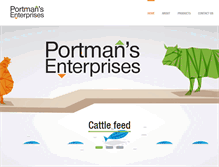 Tablet Screenshot of portmansenterprises.com